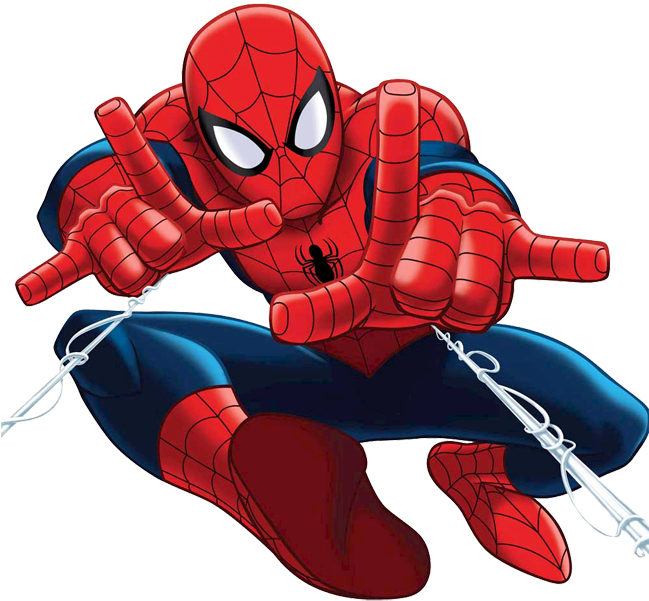 Spiderman Clipart Quality Cartoon Characters Images - Spiderman Png (648x613)