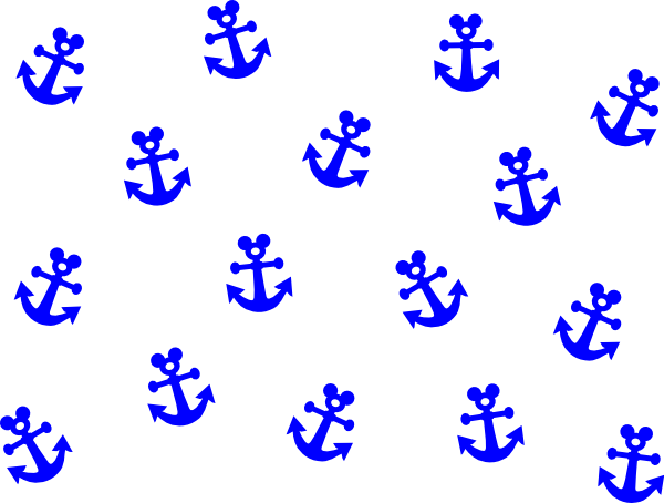 Anchor Clip Art Blue (600x454)