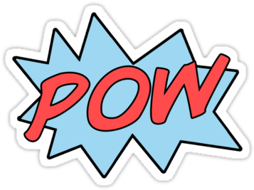 Pow Superhero Clip Art - Pow Superhero Clip Art (375x360)