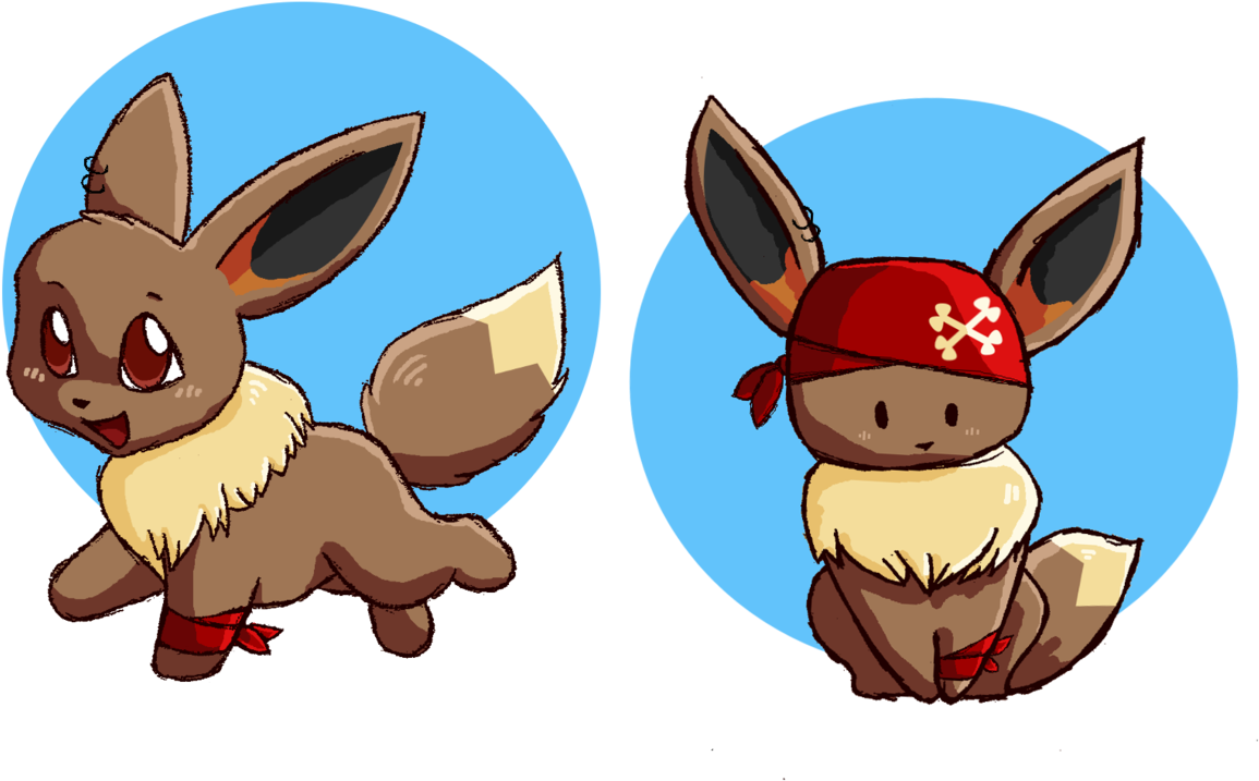 Anchor The Pirate Eevee By Anewchapter Anchor The Pirate - Cartoon (1280x735)