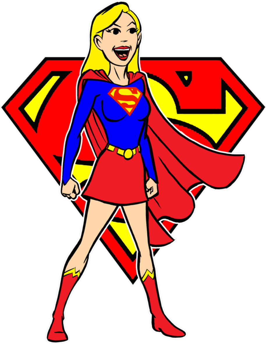 3017 Supergirl Clip Art , Height 8 Cm, Decal Sticker - Superman Logo (914x1181)
