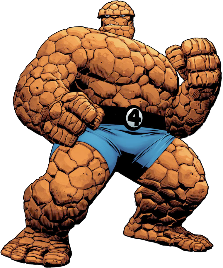 Wolverine Clip Art - Fantastic 4 The Thing (792x951)