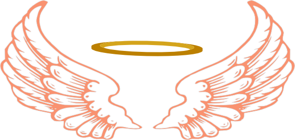 Wings Png Images Transparent Free Download - Halo And Angel Wings (600x286)