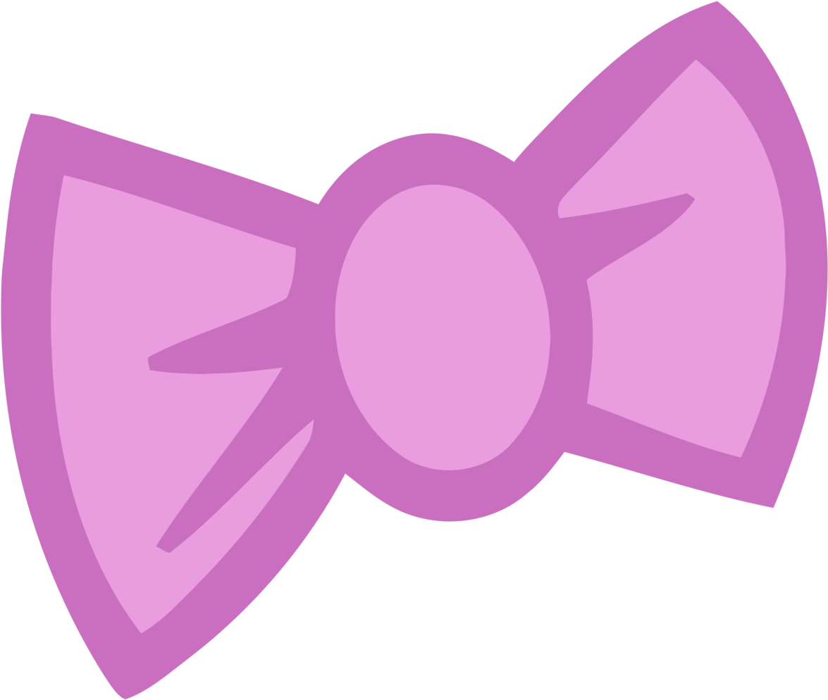 Hair Bows Clipart - Pink Bow Tie Cartoon (1600x1217)
