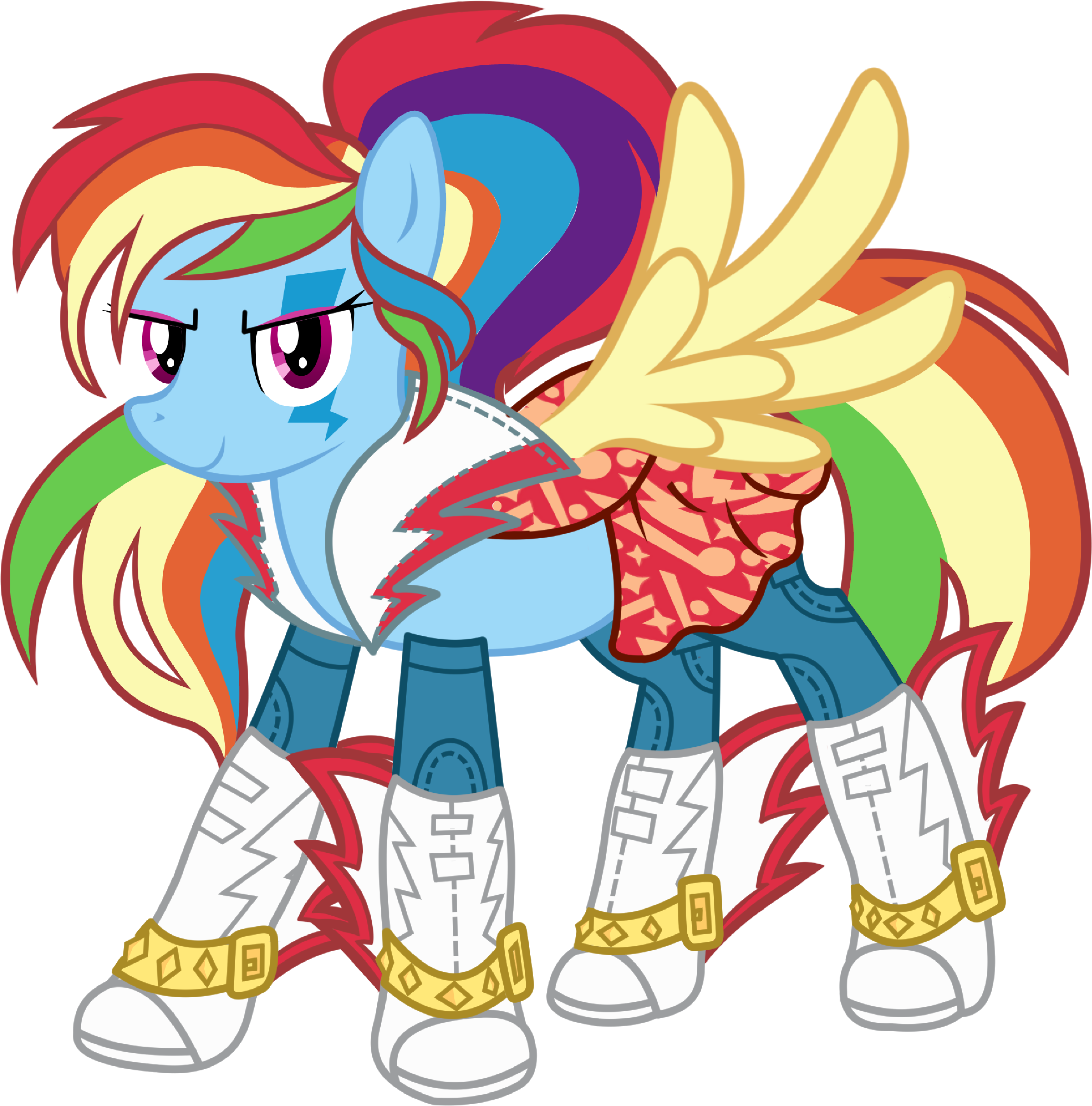 Rainbow Dash - Rainbow Dash Rainbow Rocks Pony (4000x4000)