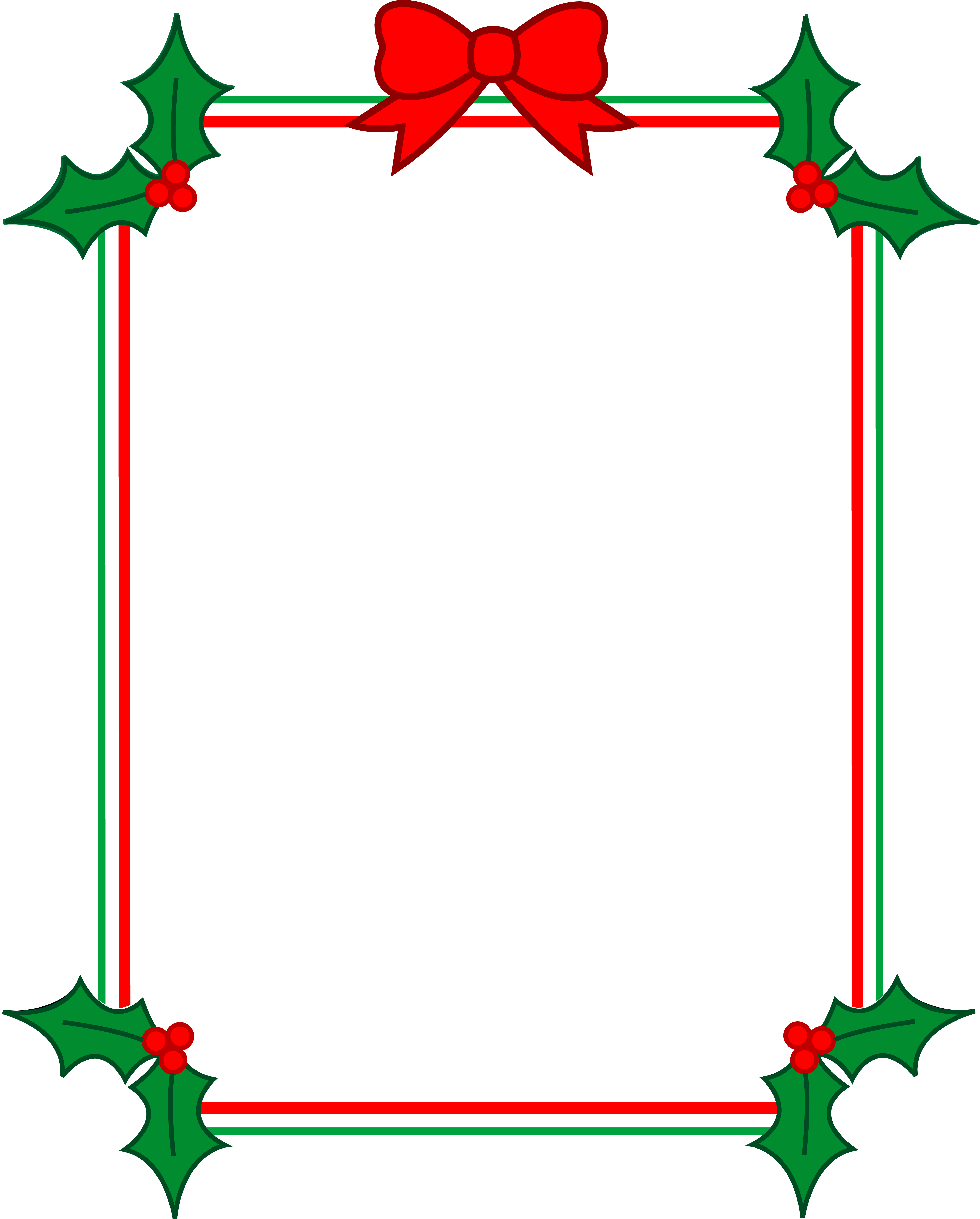 Christmas Border Clip Art - Christmas Borders And Frames (4822x6000)