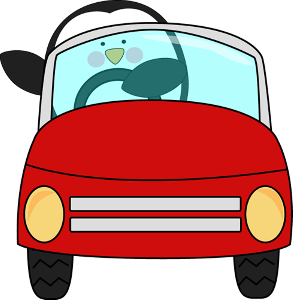 Free Wedding Clip Art For Invitations Plum - Front Of A Cartoon Car (1001x1024)