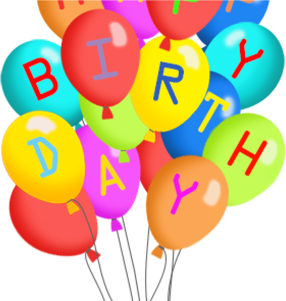 Birthday Balloons Clipart Free Birthday Balloons Clip - Transparent Birthday Balloons Png (1024x1024)