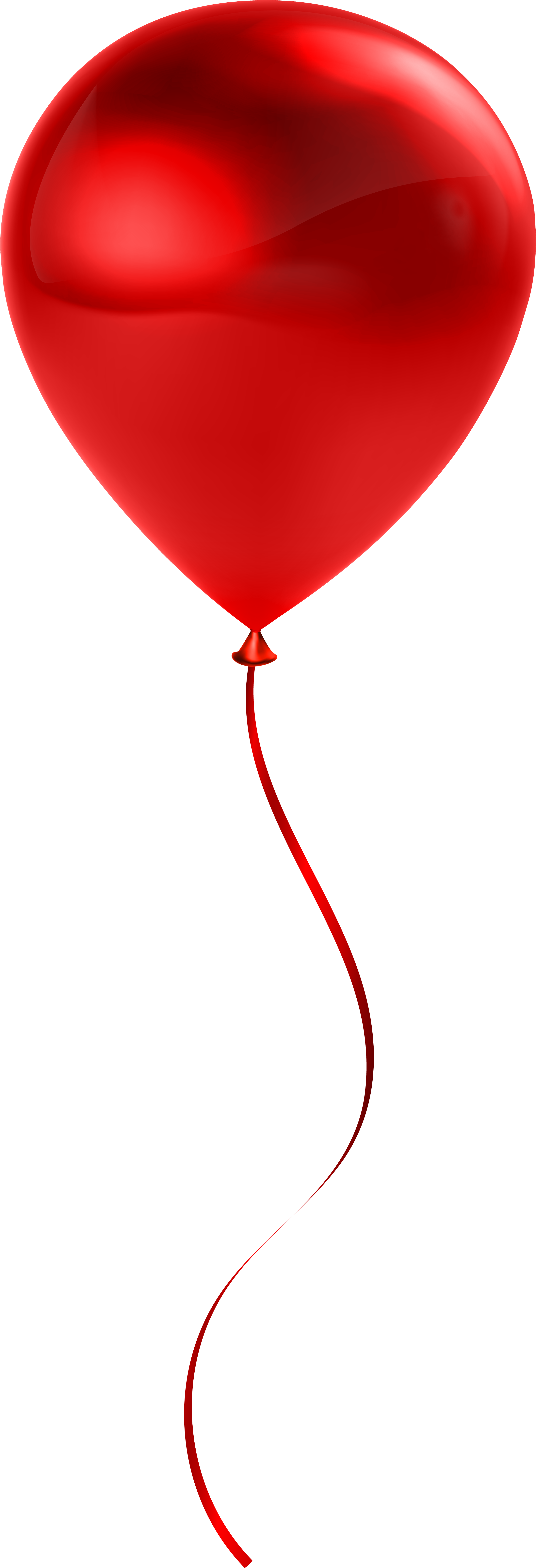Red Clipart Baloon - Red Balloon Transparent Background (2910x8000)