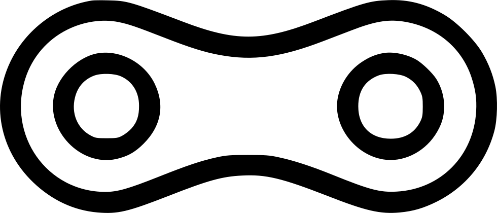 Chain Link Bike Bycicle Svg Png Icon Free Download - Bike Chain Link Png (980x420)