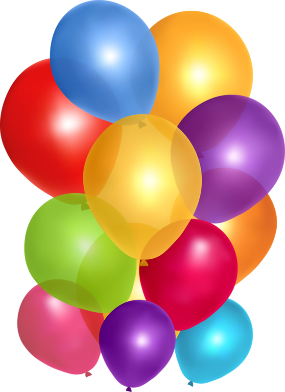 Birthday Clipartart Birthdaybirthday Balloonsbirthday - Note Cards (pk Of 20) (582x800)