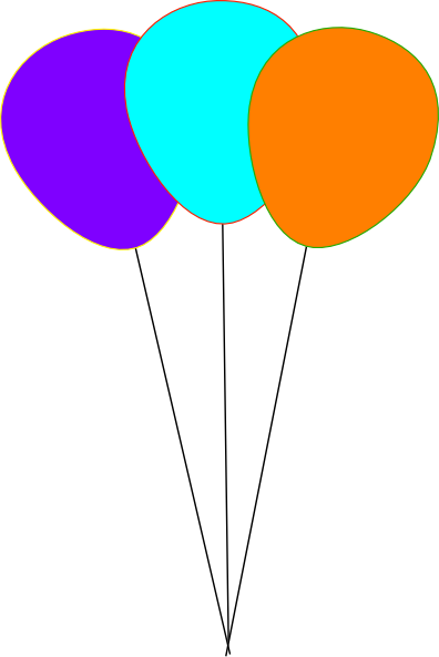 Balloon Clipart Neon - Clip Art (396x593)