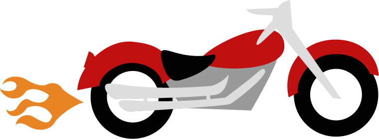 Motorcycle Svg File For Scrapbooking Cards Motorcycle - Motorcycle Red Clip Art (760x280)