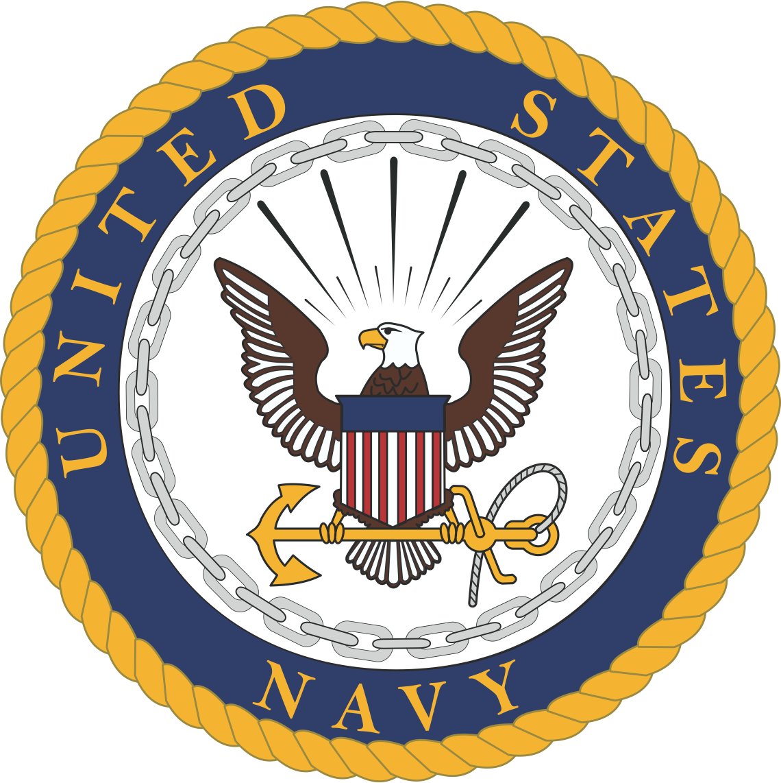 United States Navy Us Navy Seal Decal - Us Navy Logo Png (1140x1142)