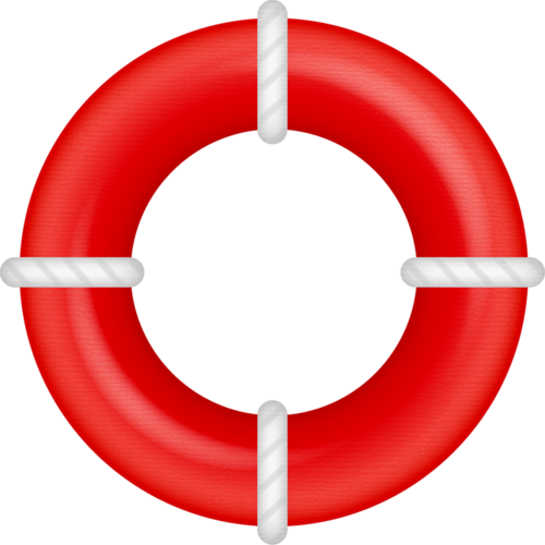 Nautical Partyvector Clipartanchorsclip - Lifebuoy (500x500)
