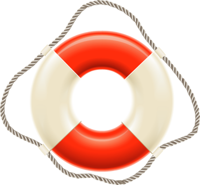 Lifesaver Clipart - Red And White Lifesaver (400x371)