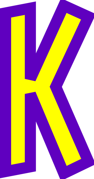 Letter K Clip Art - Free Clip Art Letter K (312x594)
