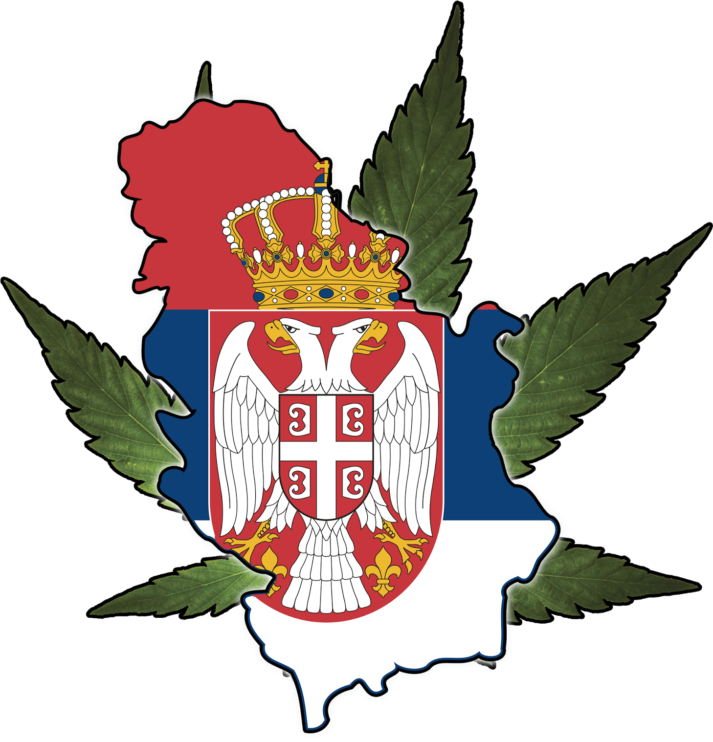 Police Find A Ton Of Potserbia - Novi Grb Srbije (1574x1600)