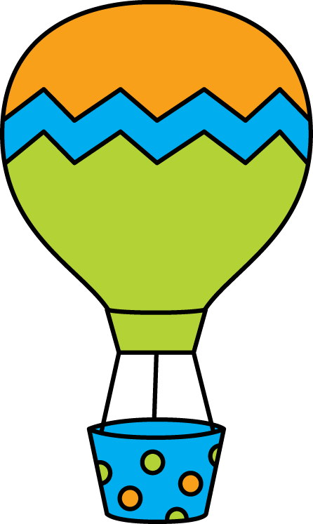Hot Air Balloon Clip Art - Hot Air Balloon Clipart (446x747)