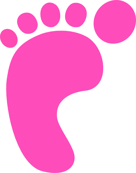 Baby Foot Clip Art - Baby Foot Clipart (468x595)