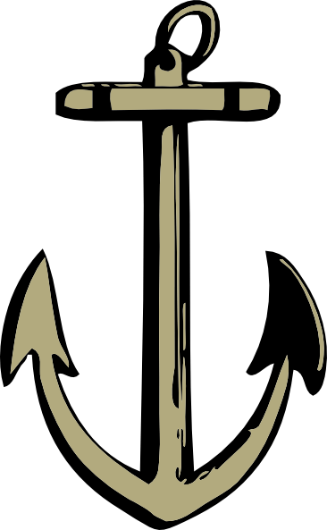 Pink Anchor Clip Art Gclipart - Clip Art (366x593)