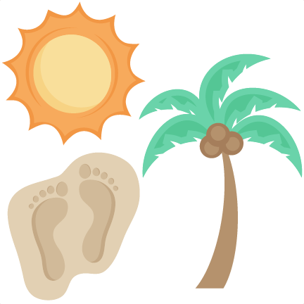 Beach Icons Set Svg Scrapbook Cut Cute Clipart S - Scalable Vector Graphics (432x432)