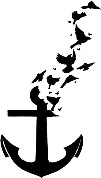 Anchor - Anchor Tattoo With Birds (483x720)