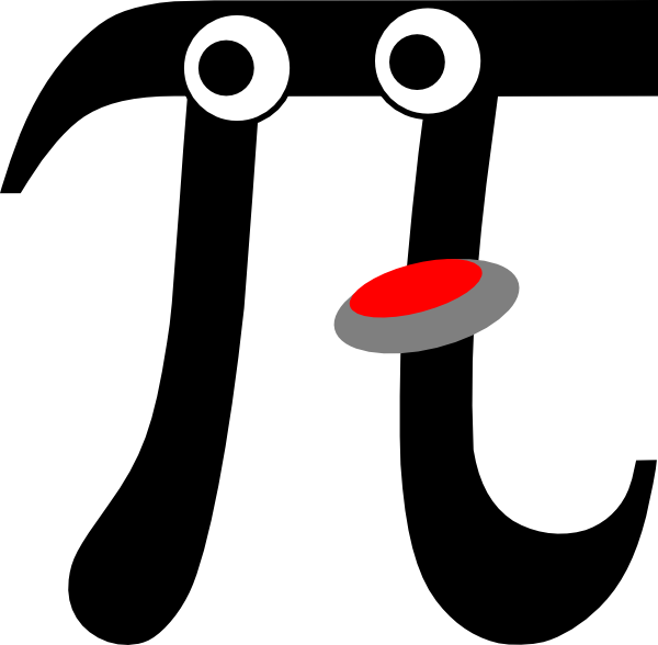 Animated Pi Clip Art - Cartoon Pi Symbol (600x588)