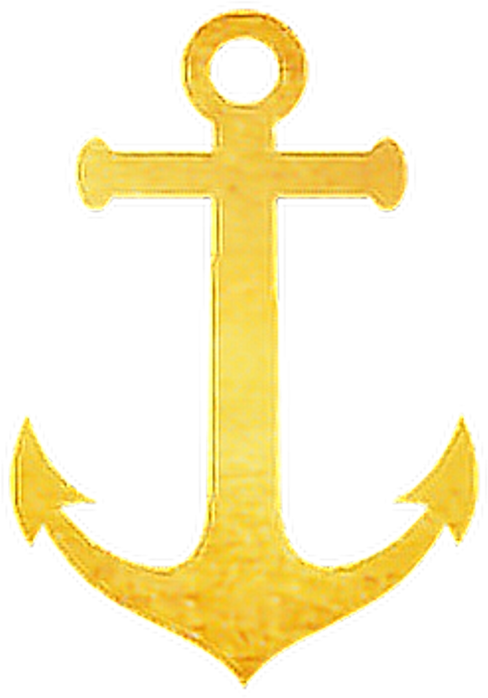 Anchor Navy Glitter Gold Freetoedit - Red Anchor On White Background (1024x1024)