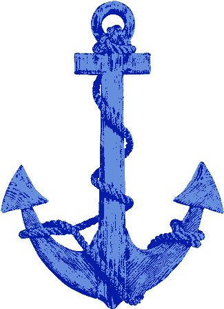 Anclas Clipart, Png - 24 Wooden Boat Anchor With Crossbar By Deco 79 (450x450)