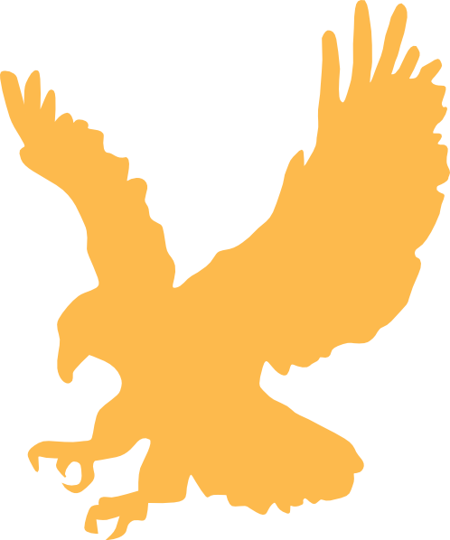 Gold Eagle Svg Clip Arts 498 X 598 Px - Eagle Silhouette (498x598)