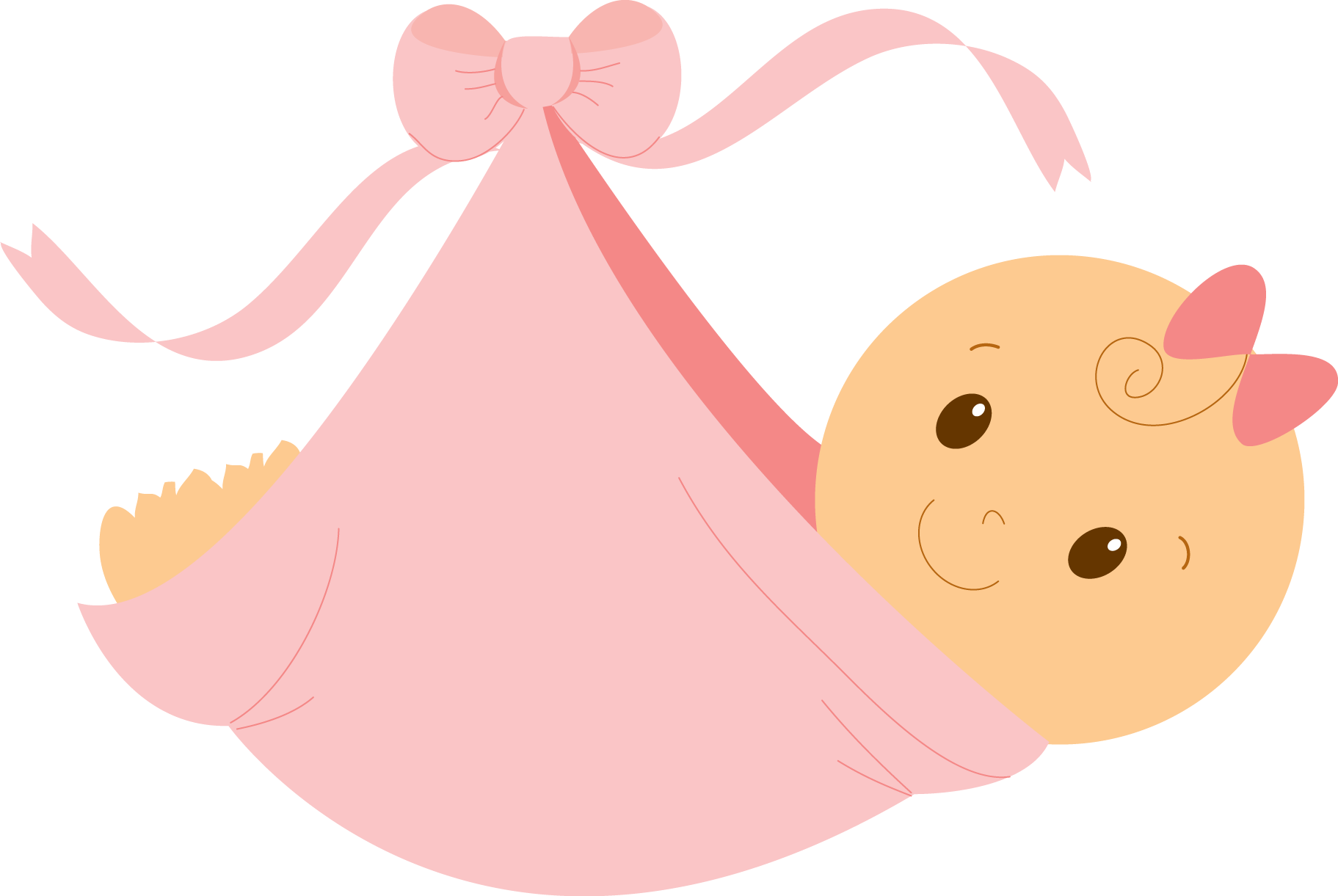 Pink Baby Dress Clipart - Baby Girl Shower Clip Art (1823x1221)