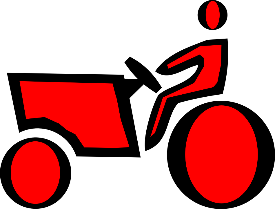 Red Tractor Clip Art (949x720)