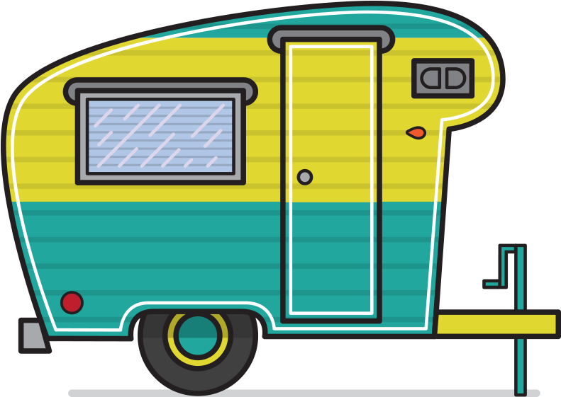 Camper Clip Art Related Keywords & Suggestions - If The Campers A Rockin' Don't Come Knockin'- Camper (800x637)
