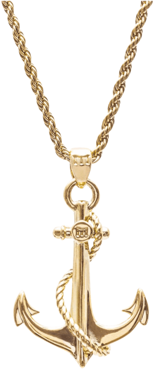 Anchor Necklace - Gold - Marcozo - Gold (760x760)