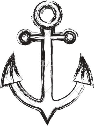 Drawn Anchor Navy Logo - Navy Icon (550x550)