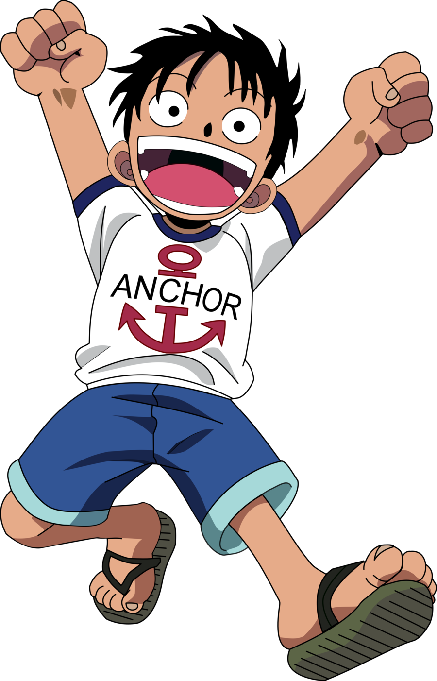 Monkey D Luffy Transparent Background - One Piece (900x1402)