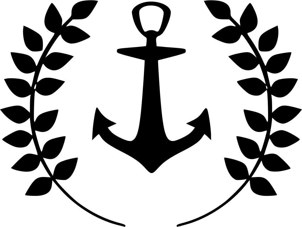 Anchor Laurels Sailor Marine Tattoo Comments - Anchor Clipart Transparent Background (980x736)