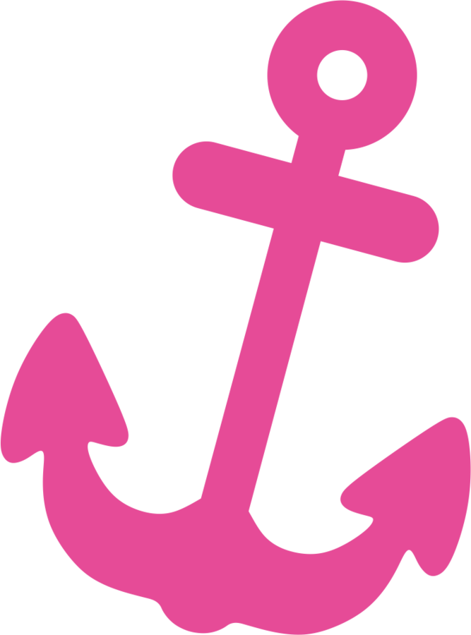 Sailor Clip Art - Ancla Rosa Png (667x900)