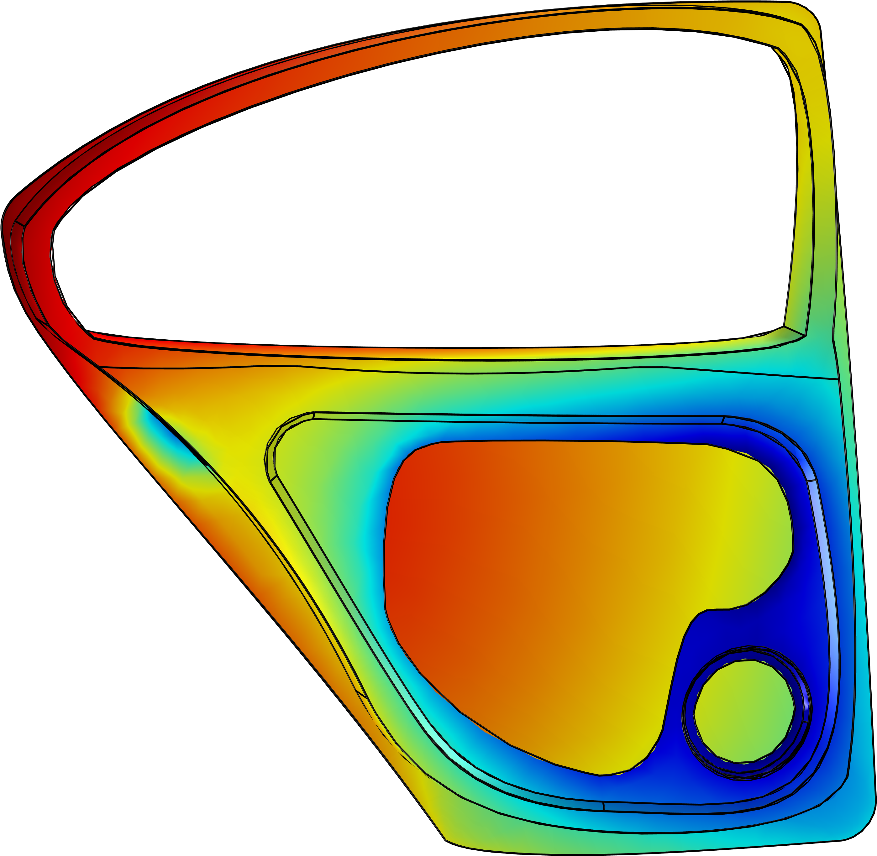 Electrodeposition On A Car Door - Electrodeposition On A Car Door (2931x2850)