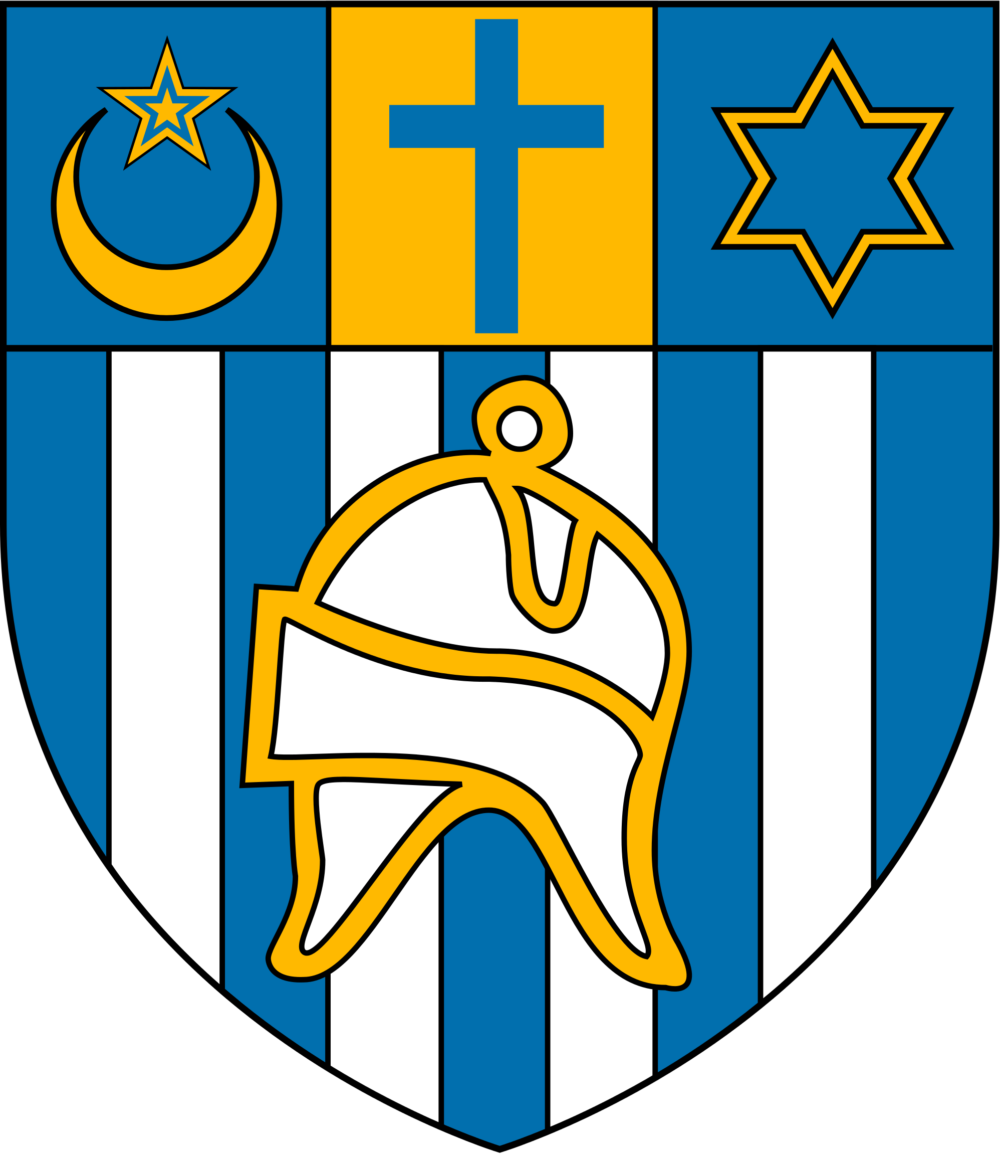 Open - Aïn Témouchent Coat Of Arms (french Algeria) Camiseta (2000x2304)