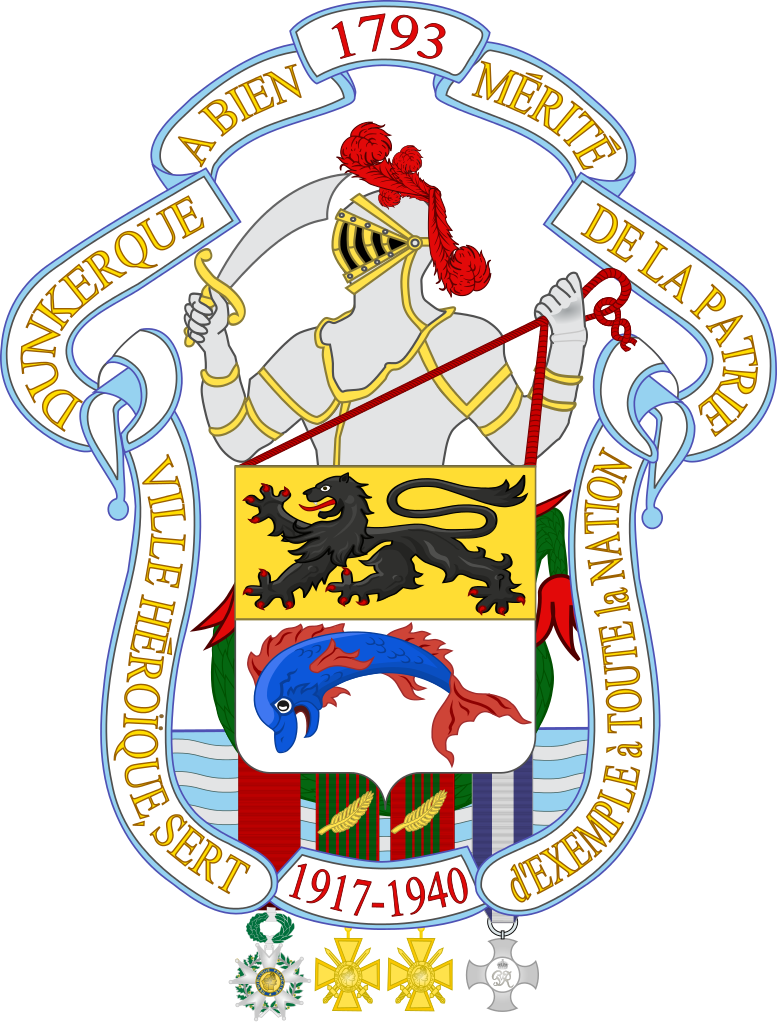 Greater Coat Of Arms Of Dunkerque - Van Dun Coat Of Arms (1000x1317)