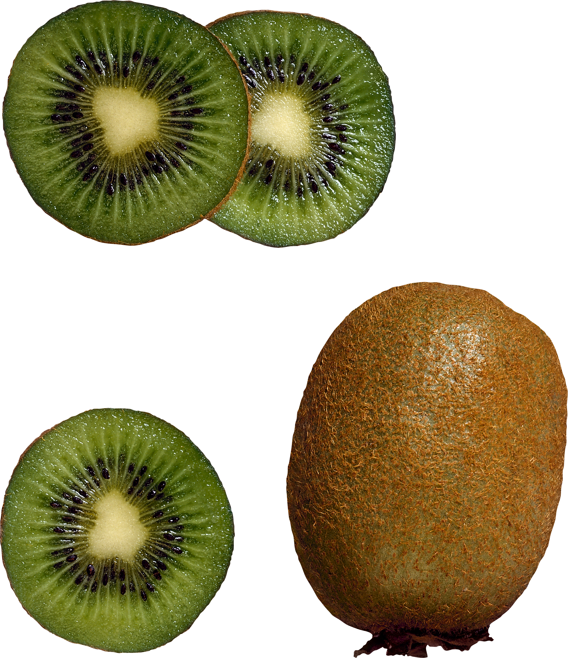 Kiwi - Fruit Png Top View (1919x2225)