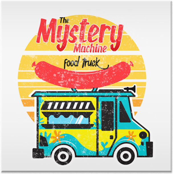 Street Food Trailer Food Truck Cartoon Vector Illustration - Food (800x800)