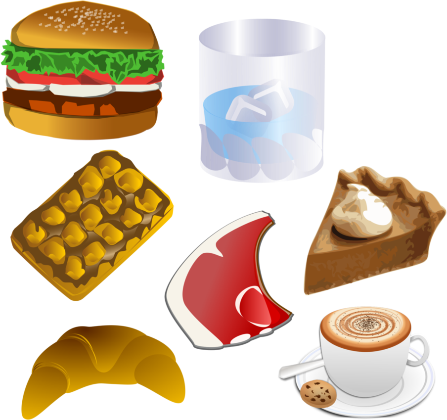 Pack Food Vector Png 03 By Darkadathea On Deviantart - Burger Clip Art (919x870)