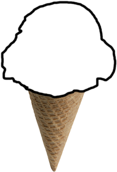Image By Veronicalovesart - Ice Cream Cone (500x628)