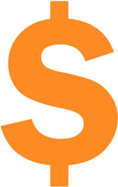 Dollar Sign - Dollar Sign Orange Png (548x548)