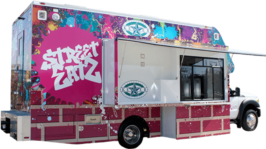 Food Truck Triadfoodies - Food Truck Slide Out (910x580)