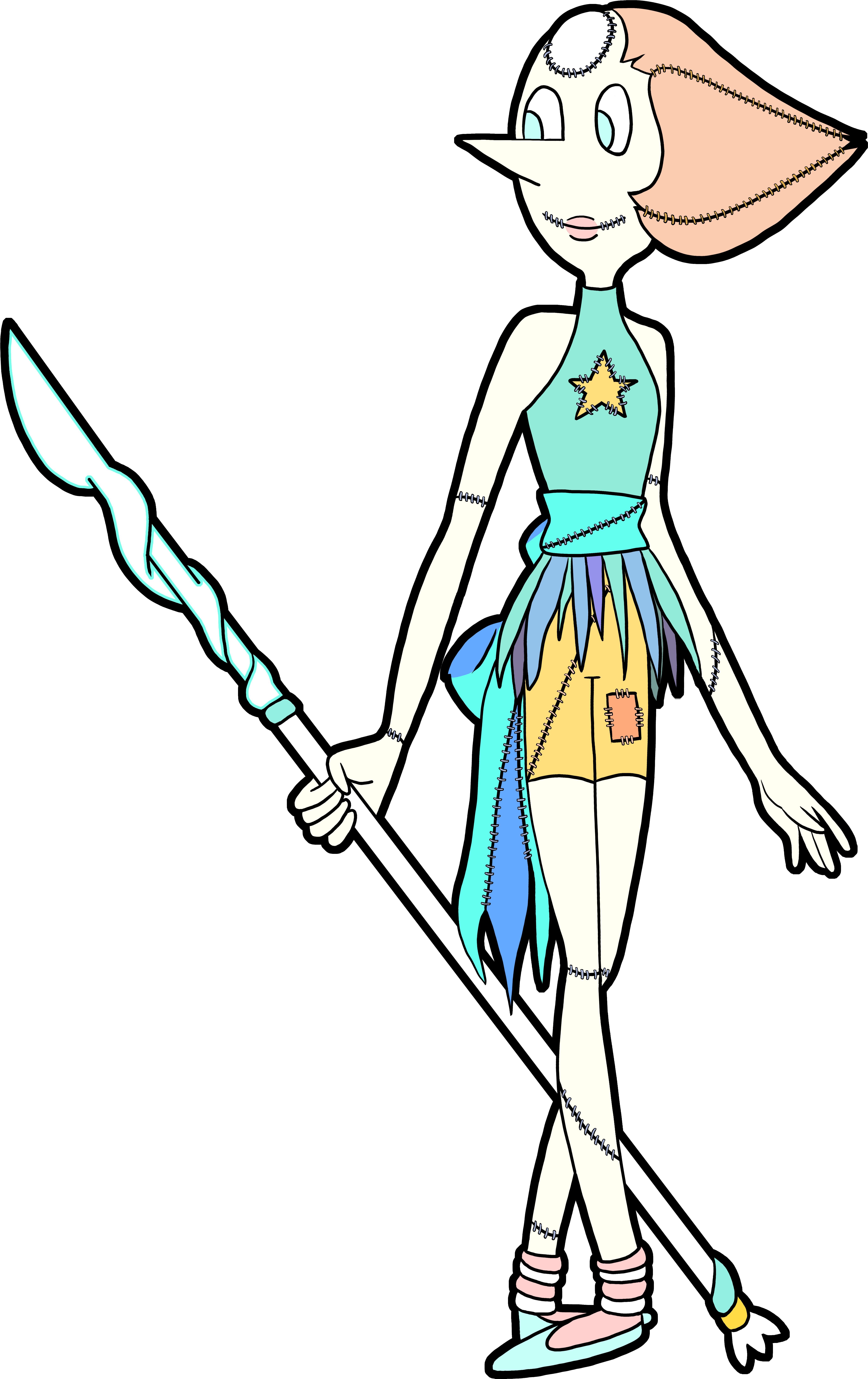 Crossover Between Pearl And Sally - Crossover Between Pearl And Sally (7350x9520)