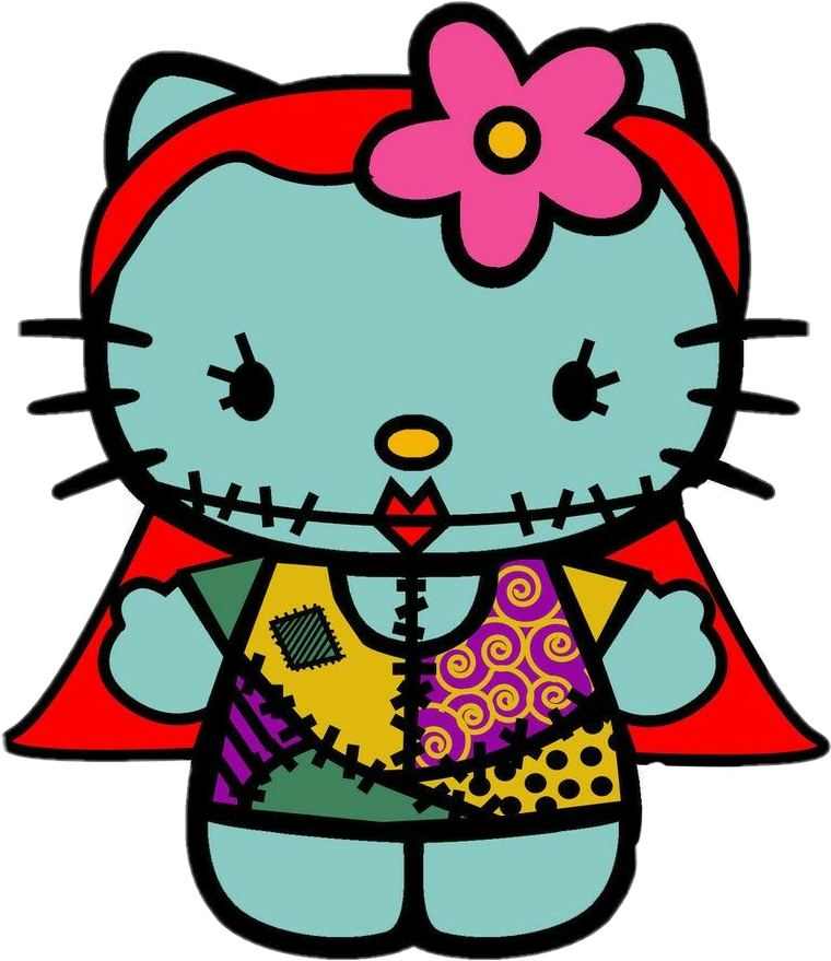 Hellokitty Sally Nightmarebeforechristmas - Hello Kitty Clipart Png (760x879)